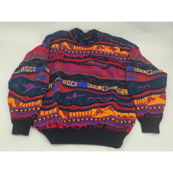 COOGI Other - Vintage Emaroo Crazy 3D Knit Pullover Australia Theme 90s Jumper Size:14